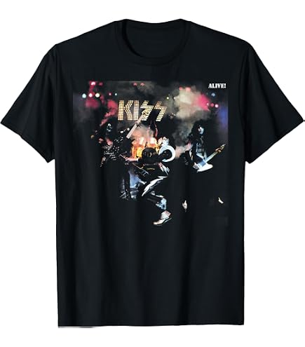 Amazon.com: KISS - Alive in 1975 Tour T-Shirt : Clothing, Shoes
